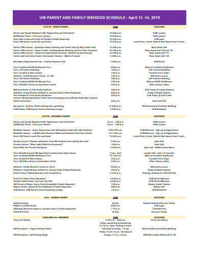 15 Family Schedule Templates In Google Docs Pages Word PDF