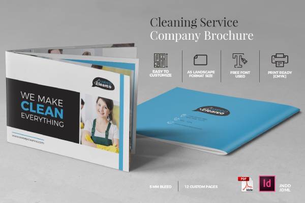 cleaning company brochure preview