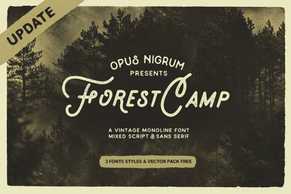 forest camp presentacion creative market