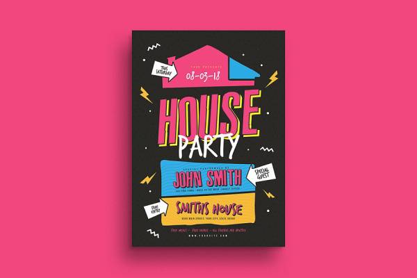 house party template