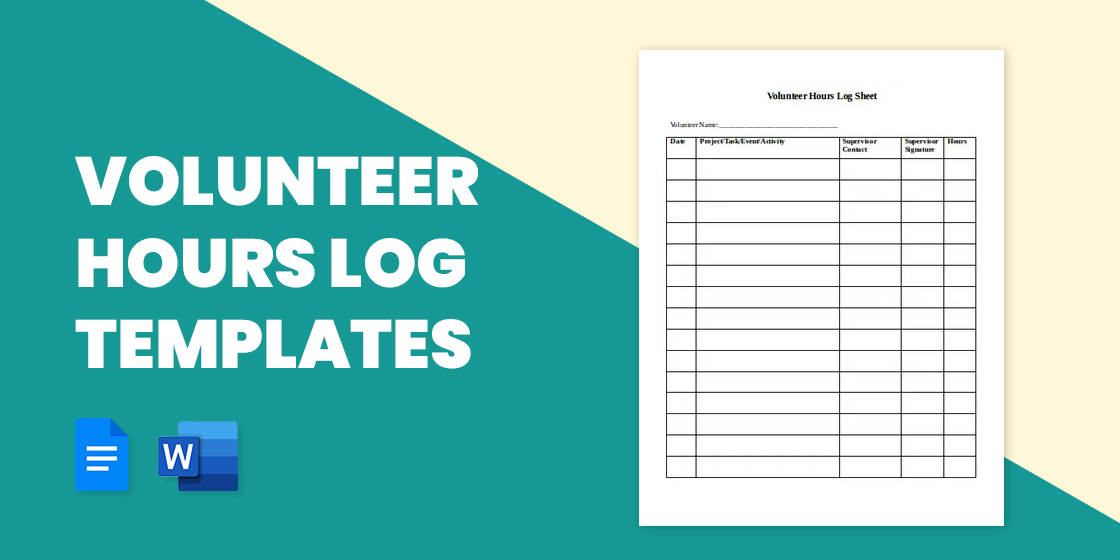 10 Volunteer Hours Log Templates In DOC PDF Excel How To Document 