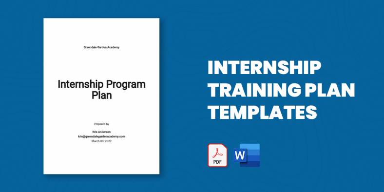 11+ Internship Training Plan Templates in Doc | Excel | PDF