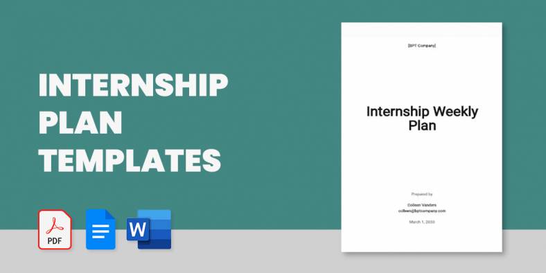 14+ Internship Plan Templates in DOC | PDF