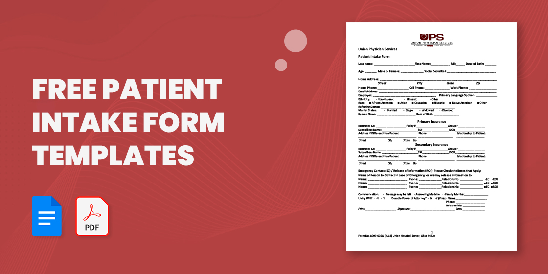 Free Financial Planner Client Intake Form, PDF