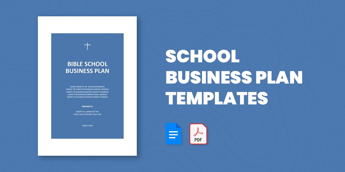sample business plan for school pdf