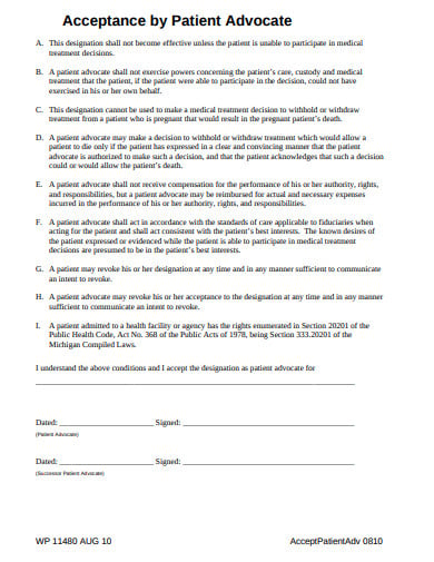4-patient-advocate-form-templates-in-pdf-doc