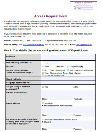 access-request-form-sample-template