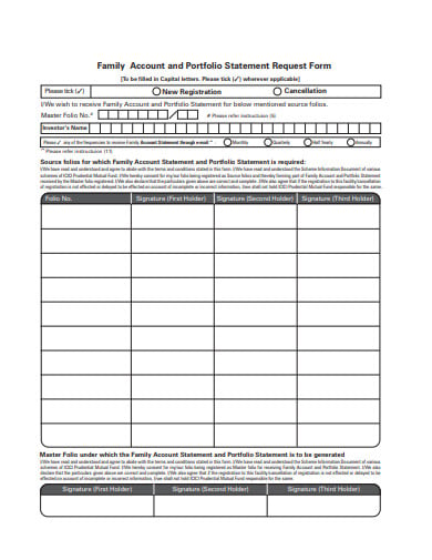 account statement request form example