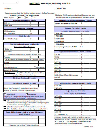 4+ Accounting Worksheet Templates in Google Docs | Word | Pages| PDF