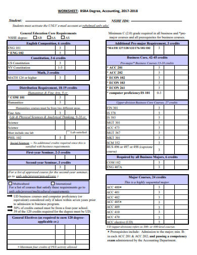 accounting worksheet in pdf