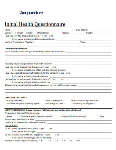 acupuncture-initial-health-questionnaire-template