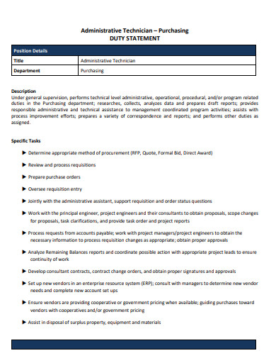 12-duty-statement-templates-in-pdf-doc