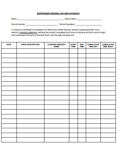 10-supervised-driving-log-templates-in-doc-pdf-free-premium