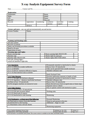 14+ Equipment Survey Templates in PDF | DOC | Free & Premium Templates