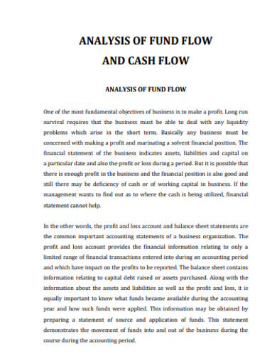 analysis fund flow statement
