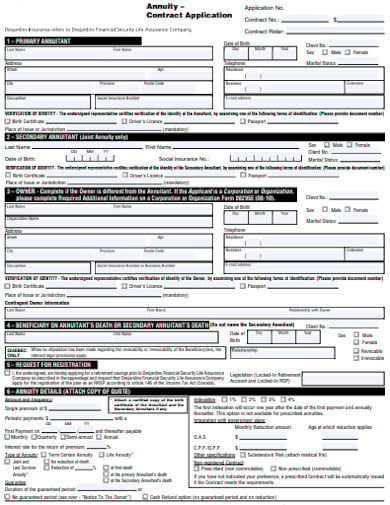annuity-contract-application-template
