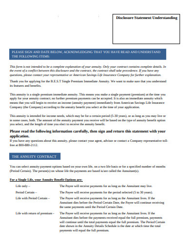 annuity-contract-disclosure-statement-template