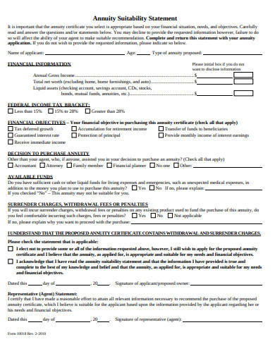 21+ Suitability Statement Templates in DOC | PDF