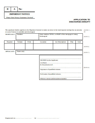 11 Annuity Application Templates In Doc Excel Pdf 9961