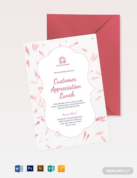 appreciation luncheon invitation template