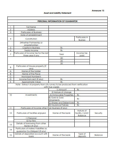 10 Liability Statement Templates In Pdf Doc 2191