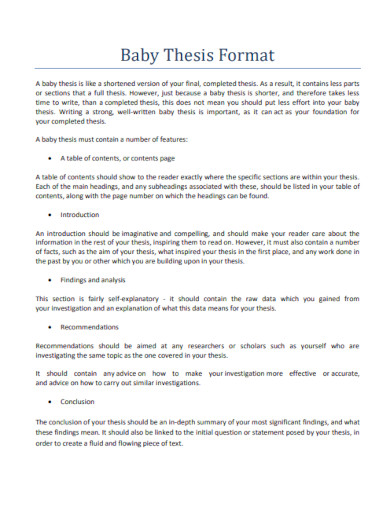 15 Thesis Outline Templates Sample Example Format Download