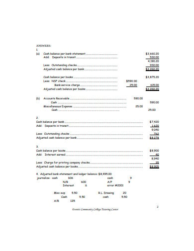 bank reconciliation template format