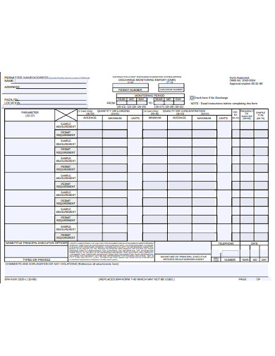 basic discharge monitoring report