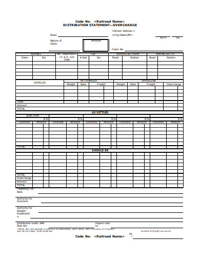 12+ Distribution Statement Templates in PDF | DOC