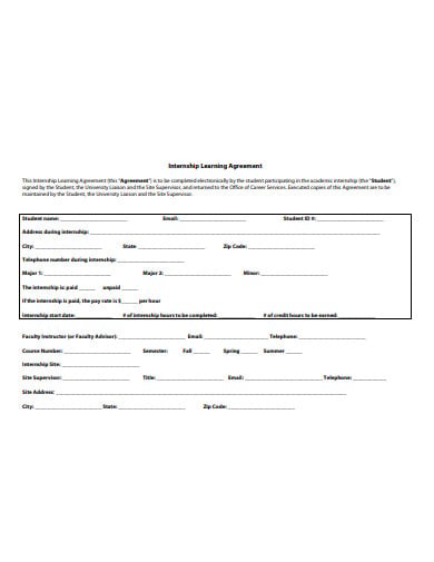basic-internship-learning-agreement-template