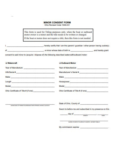 basic minor consent form in pdf