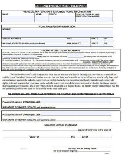 11+ Notary Statement Templates in PDF | DOC | Excel