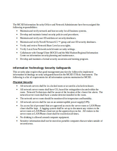 FREE 6 Physical Security Plan Templates In PDF MS Word