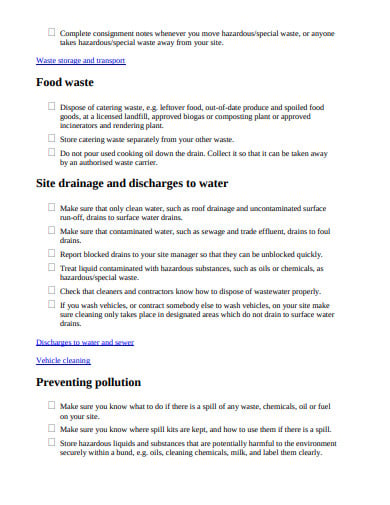 basic retail store cleaning checklist template