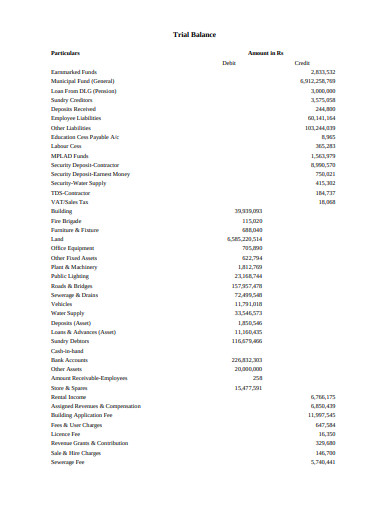 18+ Trial Balance Templates in Google Docs | Word | Pages | PDF