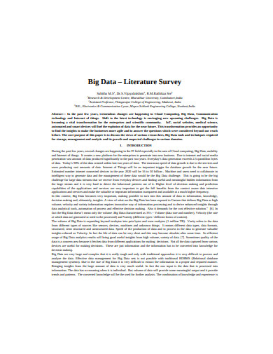 8+ Literature Survey Templates in PDF