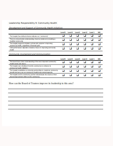 5  Board Self Evaluation Questionnaire Templates in PDF DOC