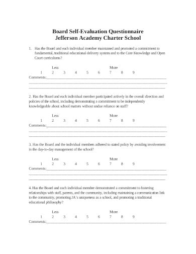 board-self-evaluation-questionnaire