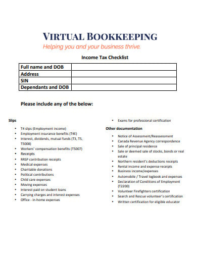 bookkeeping-income-tax-checklist