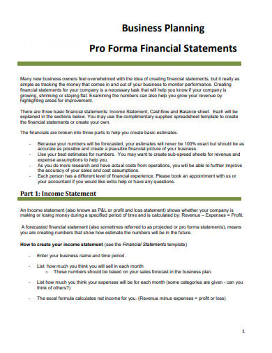 business-pro-forma-finacial-statement-template