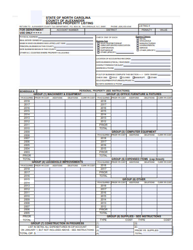 business property listing in pdf