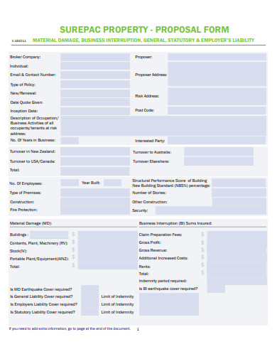 business property proposal form in pdf