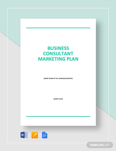 business plan for marketing consultant