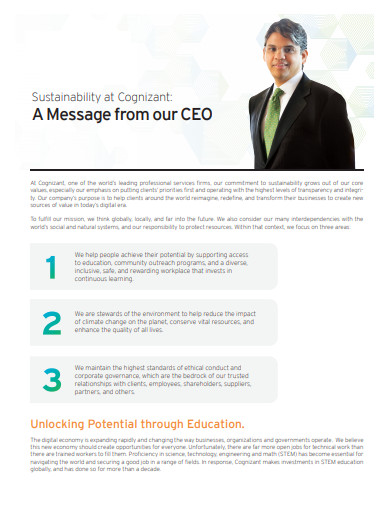 20+ CEO Statement Templates in PDF | DOC