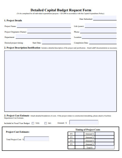 20 Budget Request Form Templates In PDF DOC