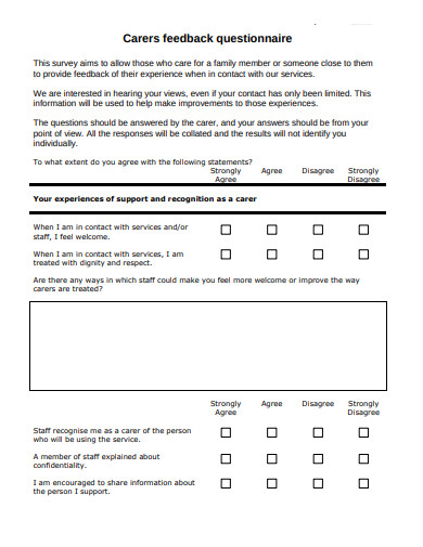 carers-feedback-questionnaire-template