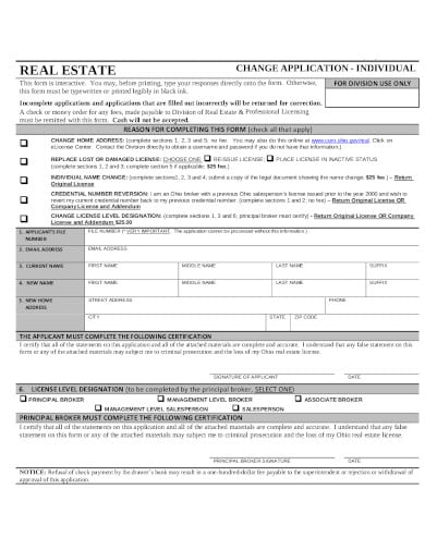 changing real estate companies template in pdf