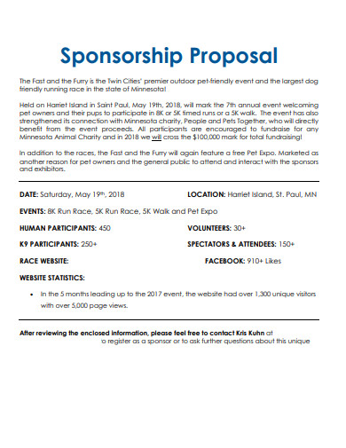 Event Sponsorship Proposal Template Free PRINTABLE TEMPLATES