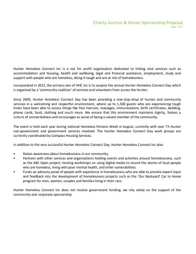 Charity Event Sponsorship Proposal Template HQ Template Documents
