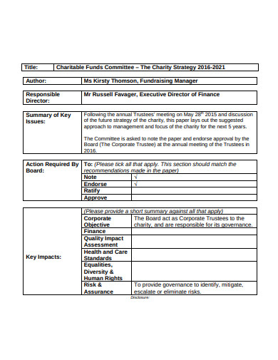 6 Charity Fundraising Strategy Templates In PDF DOC